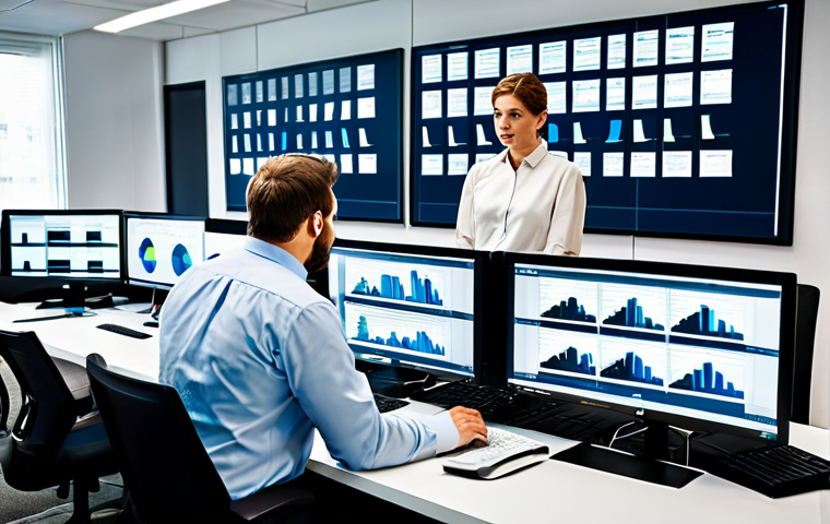 Business Continuity After Attack**
"A diverse team of IT professionals in a modern, brightly lit office, working collaboratively around a large monitor displaying network security diagnostics. They are fully clothed in professional business attire, actively problem-solving after a simulated cyber attack. The environment showcases a blend of focused activity and calm resilience. Safe for work, appropriate content, perfect anatomy, natural pose, professional, modest, family-friendly, high-resolution rendering, Dutch office setting."
**