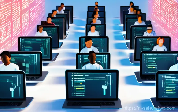 소프트웨어 공급망 보안에서의 협력 모델 구축 - **Shared Responsibility in Digital Security**
    A diverse group of professionals, including casual...