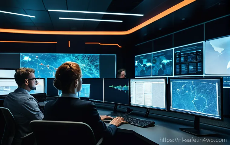 공급망 보안 사고 대응 계획 수립하기 - **Prompt:** "A visually intricate and glowing digital network representing a global supply chain, wi...