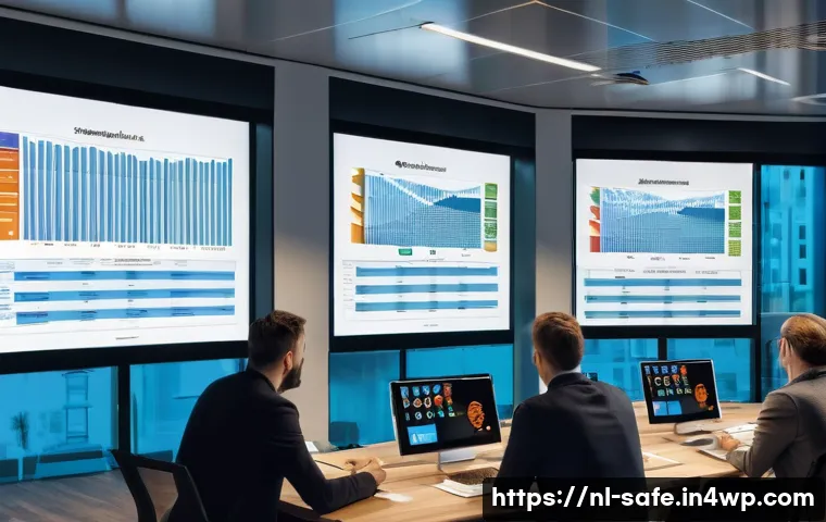 소프트웨어 공급망 보안 정책의 수립 절차 - A modern Dutch office environment showing a diverse team of IT professionals engaged in a suppliers’...