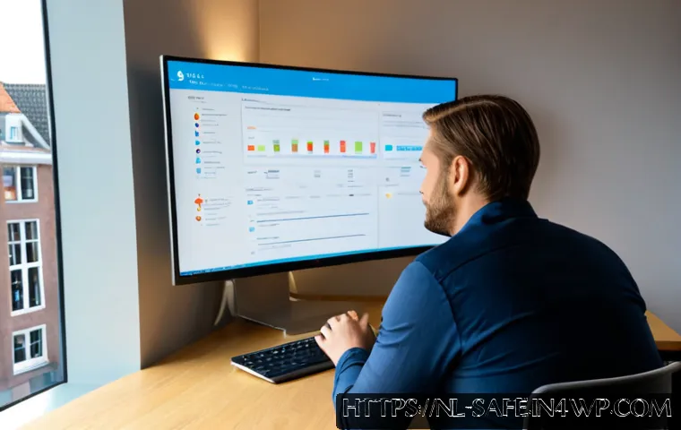 Home 17 소프트웨어 공급망 보안 현황 및 동향 분석 - Photorealistic cybersecurity analyst in a modern Amsterdam office reviewing a software supply chain ...